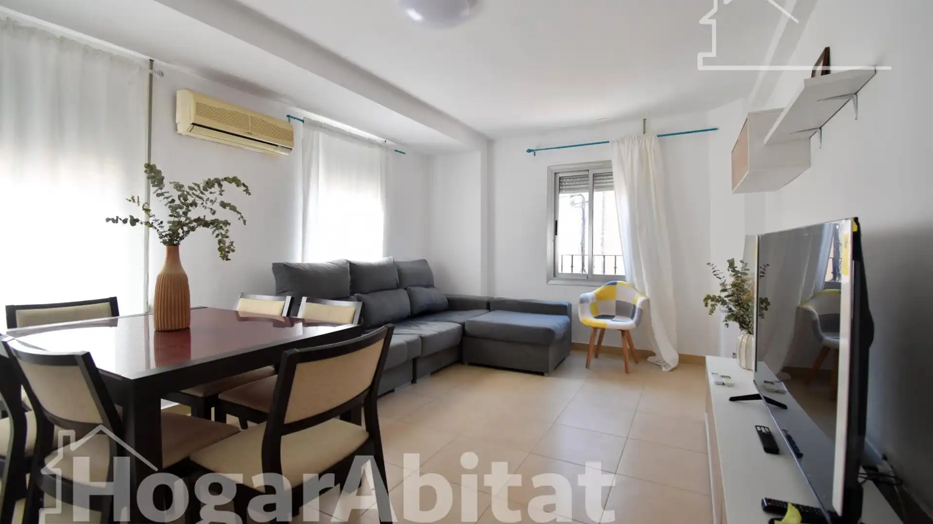 Sala de estar de Casa o chalet en venta en Potries con Aire acondicionado, Terraza y Amueblado