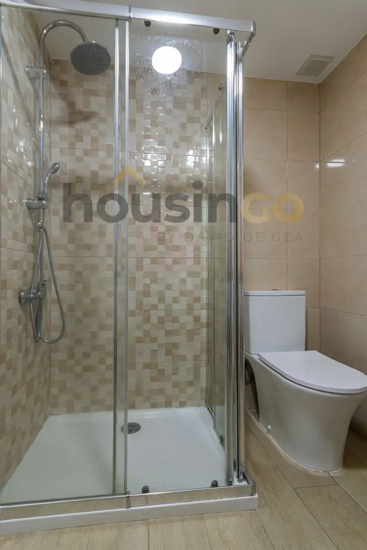 Bathroom of Study for rent in Madrid  with Air Conditioner, Heating and Parquet flooring
