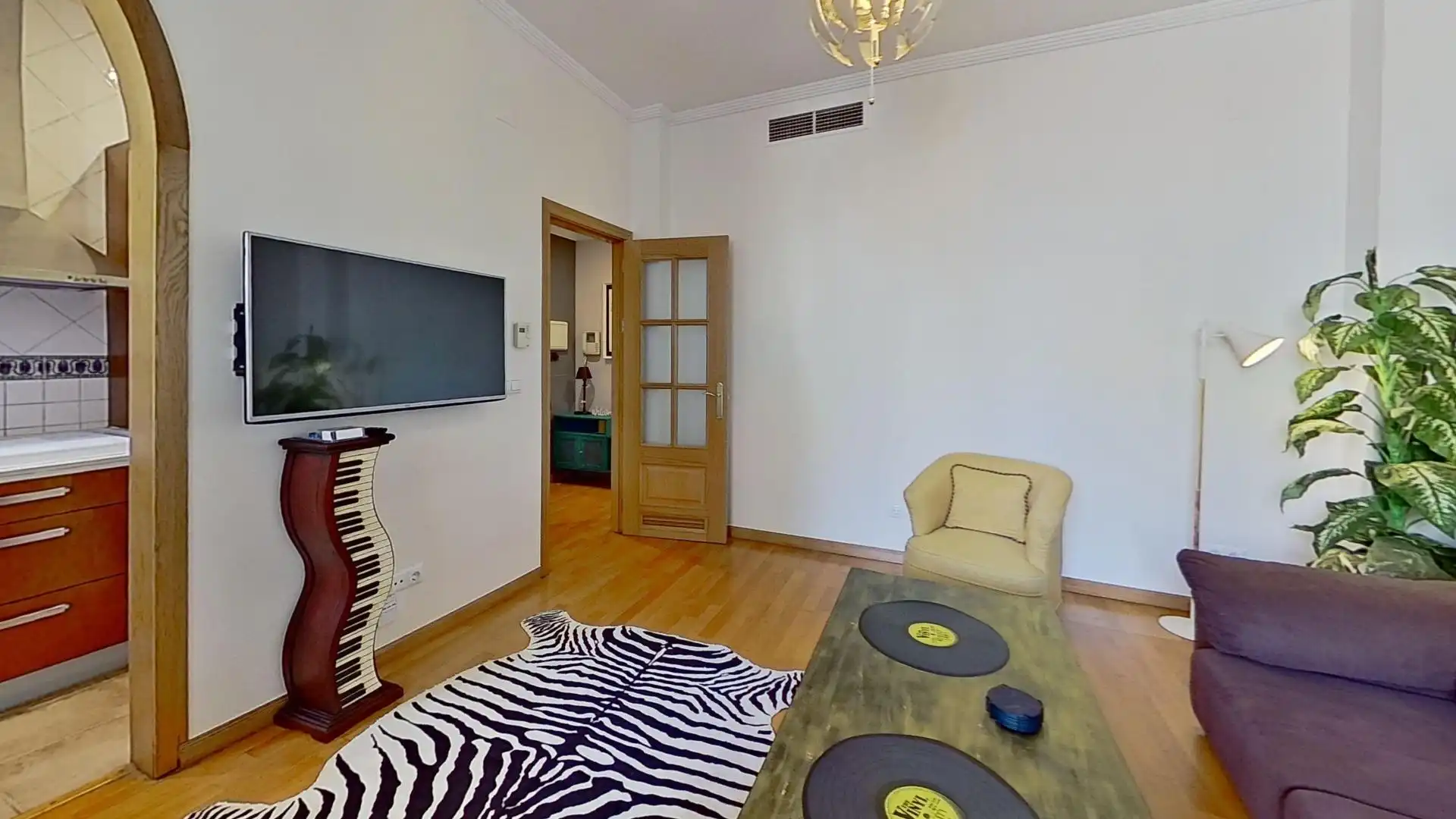Wohnzimmer von Wohnung zur Miete in Granada mit Klimaanlage, Heizung und Möbliert