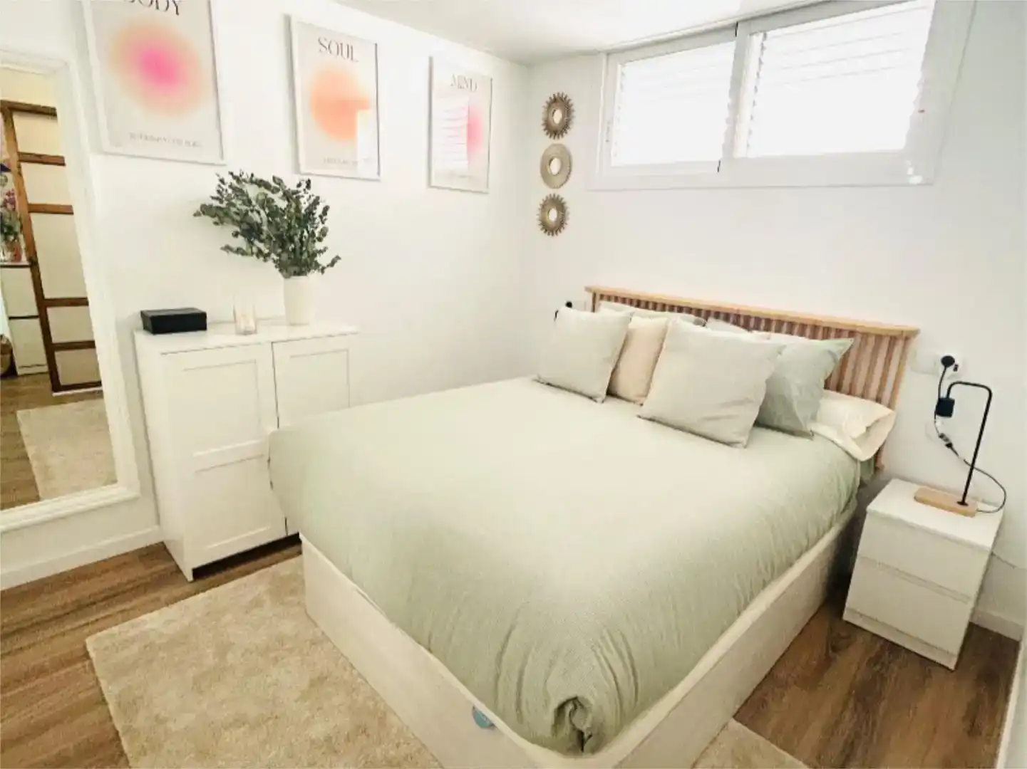 Bedroom of Flat for rent in Eivissa  with Air Conditioner, Swimming Pool and Balcony