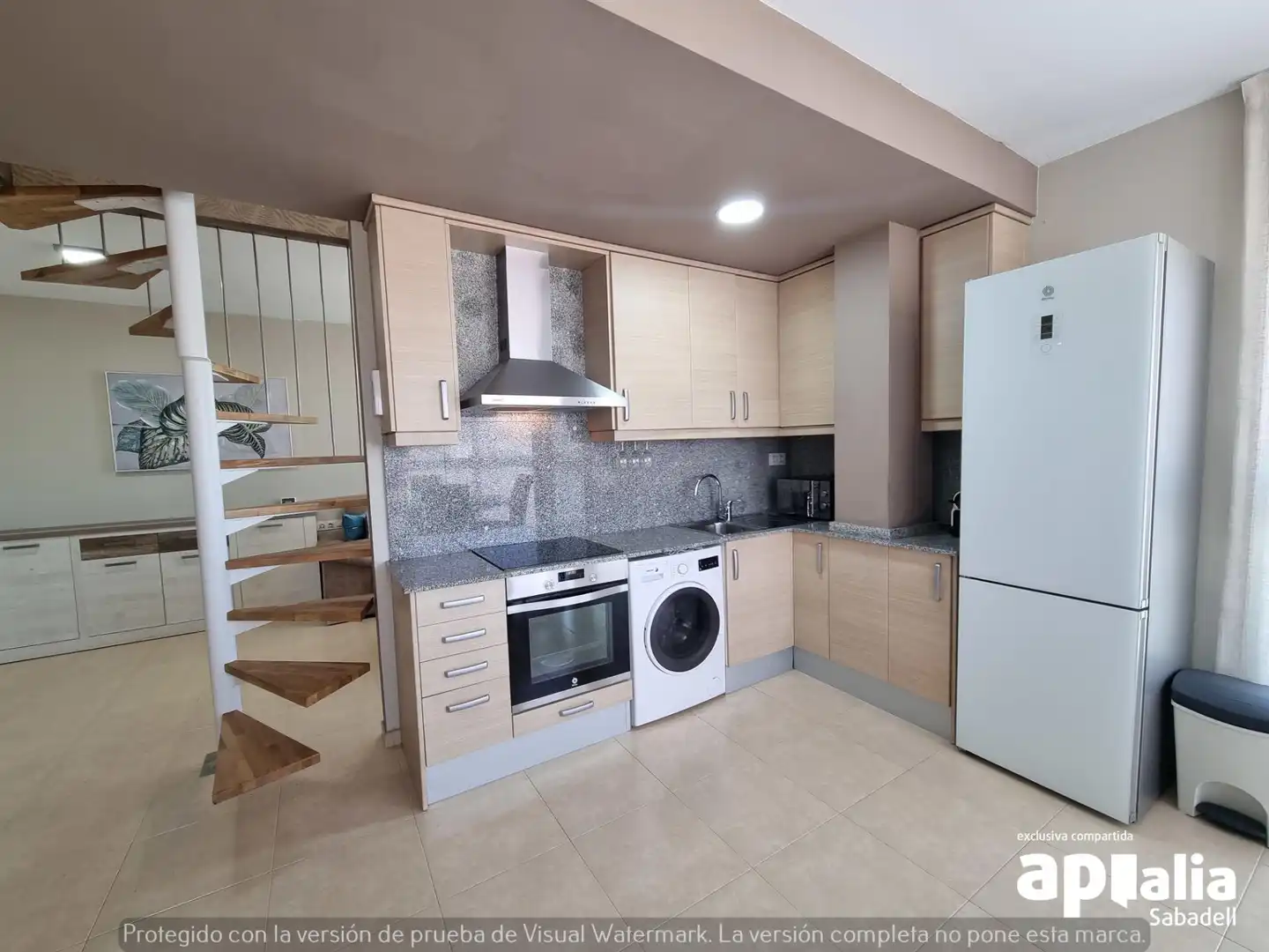 Kitchen of Attic for sale in Sabadell  with Heating, Terrace and Furnished