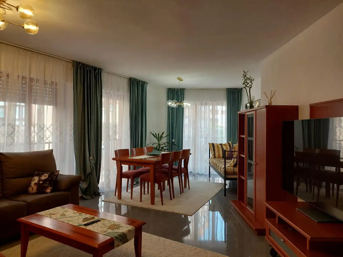 Living room of Flat for rent in Alicante / Alacant  with Air Conditioner and Furnished