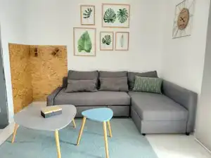 Sala d'estar de Apartament de lloguer en Las Palmas de Gran Canaria amb Terrassa, Moblat i Forn