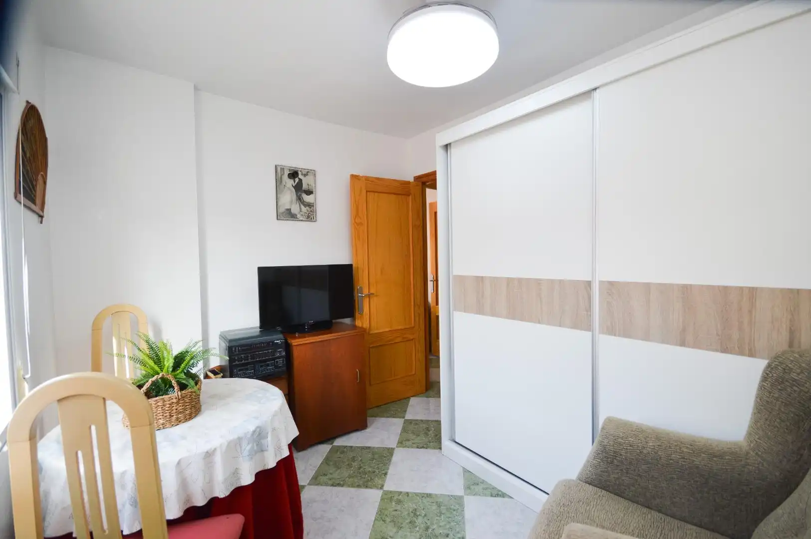 Schlafzimmer von Wohnung zum Verkauf in Benahadux mit Klimaanlage, Heizung und Terrasse