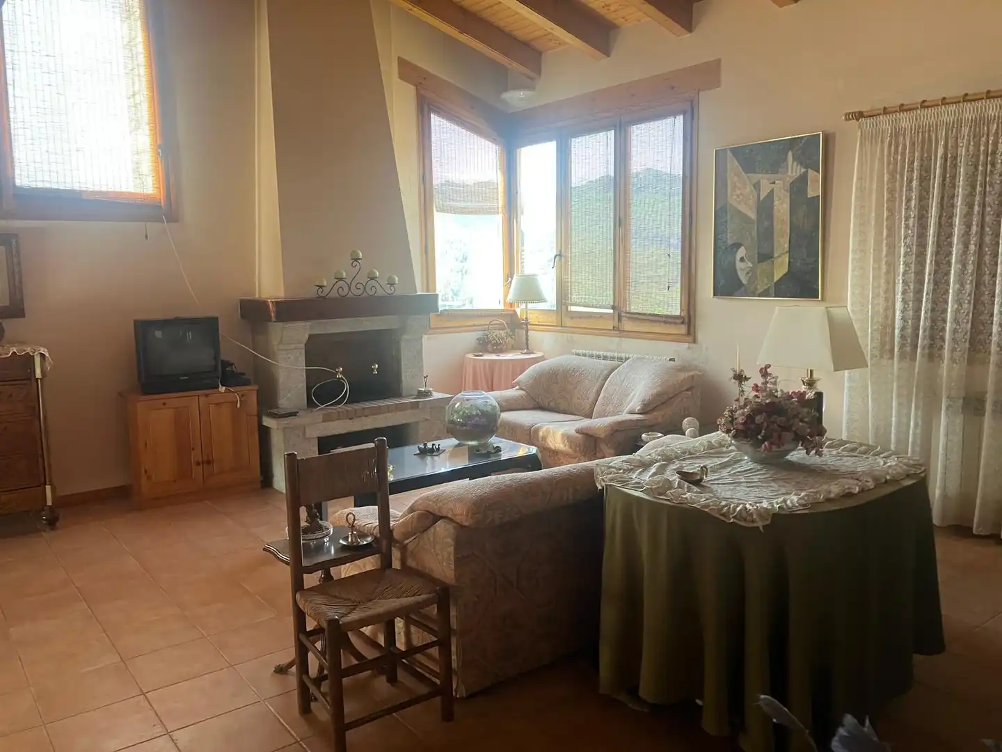 Sala d'estar de Casa o xalet en venda en Borredà amb Piscina i Balcó