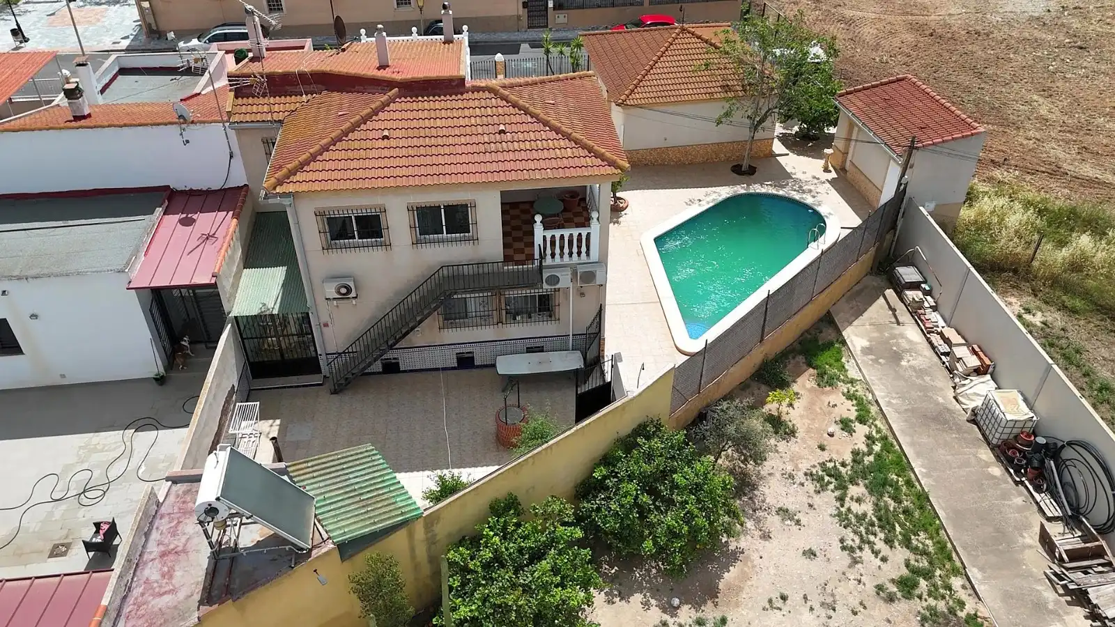 Piscina de Casa o xalet en venda en Cartagena amb Aire condicionat, Jardí privat i Terrassa