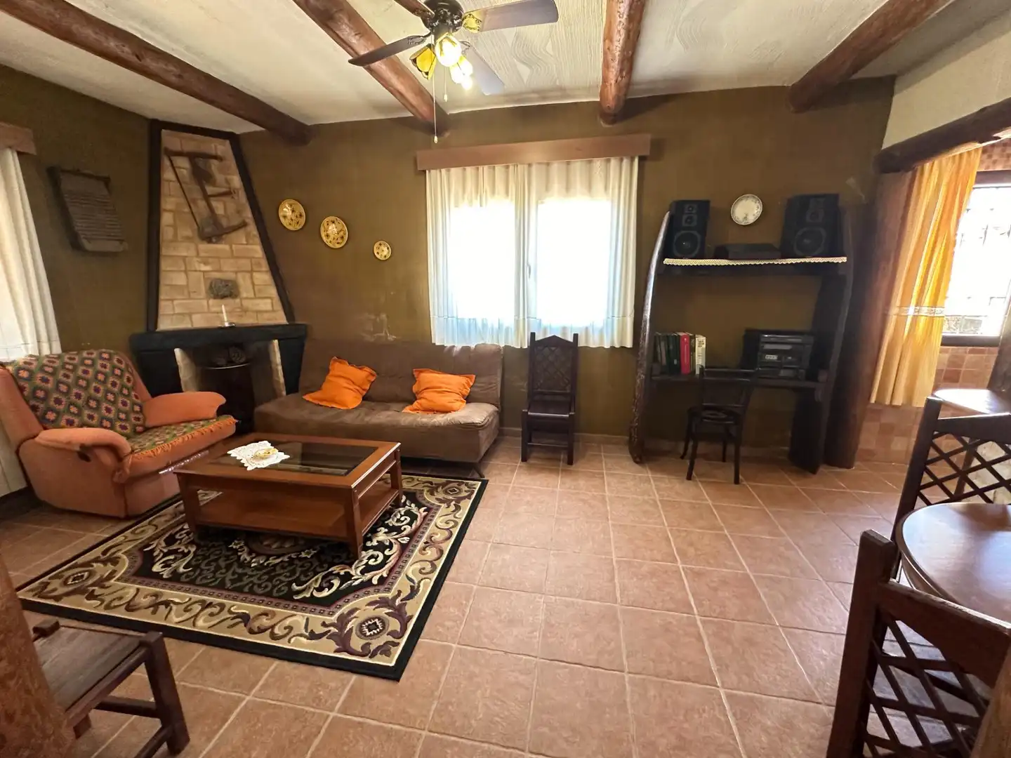 Living room of Houses for sale in Villar de Olalla  with Air Conditioner, Heating and Private garden