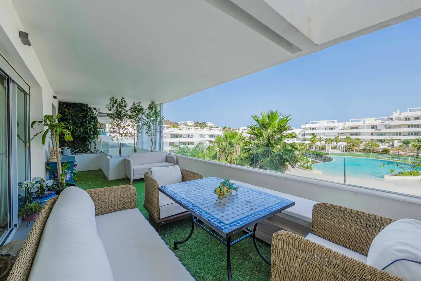 Terraza de Apartamento en venta en Málaga con Aire acondicionado, Terraza y Piscina