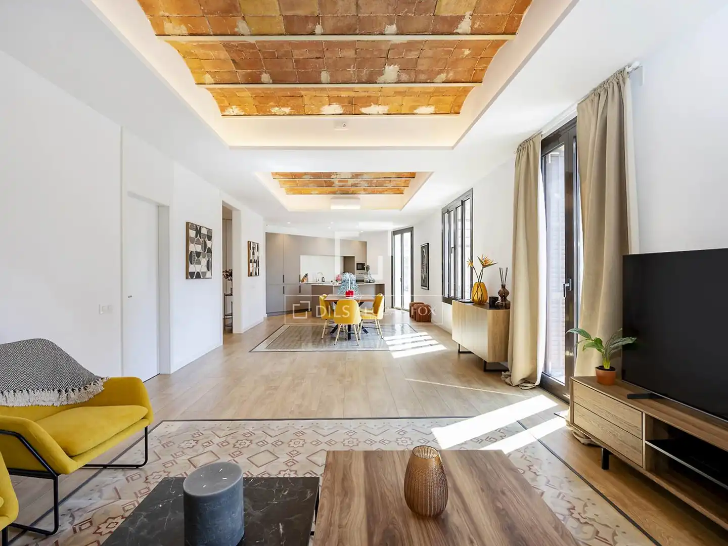 Sala d'estar de Pis de lloguer en Barcelona amb Aire condicionat, Calefacció i Moblat
