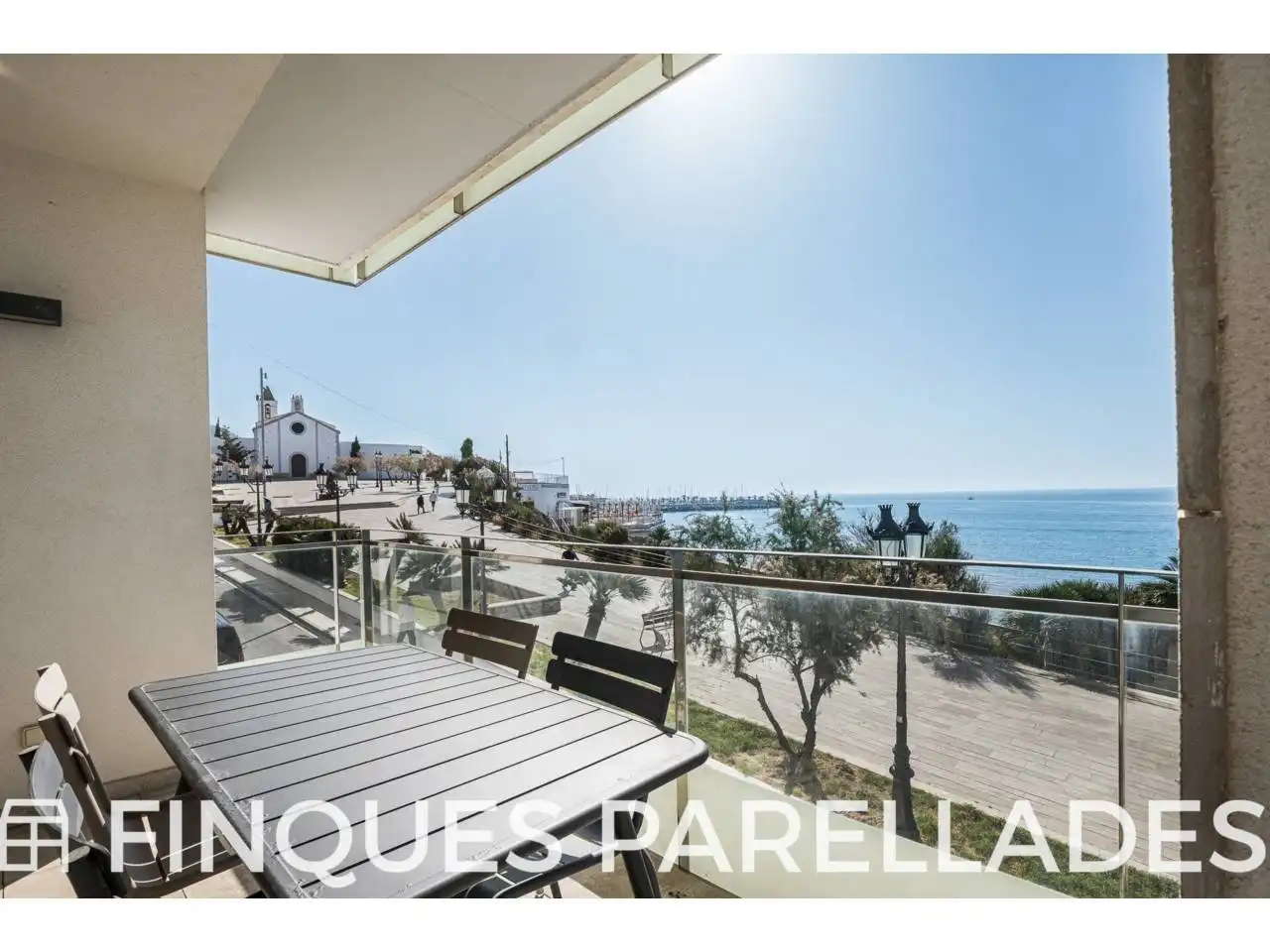 Terrace of Flat for sale in Sitges  with Air Conditioner, Heating and Parquet flooring