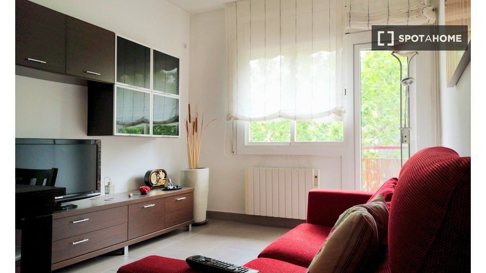 Living room of Flat to rent in  Barcelona Capital  with Air Conditioner, Heating and Furnished