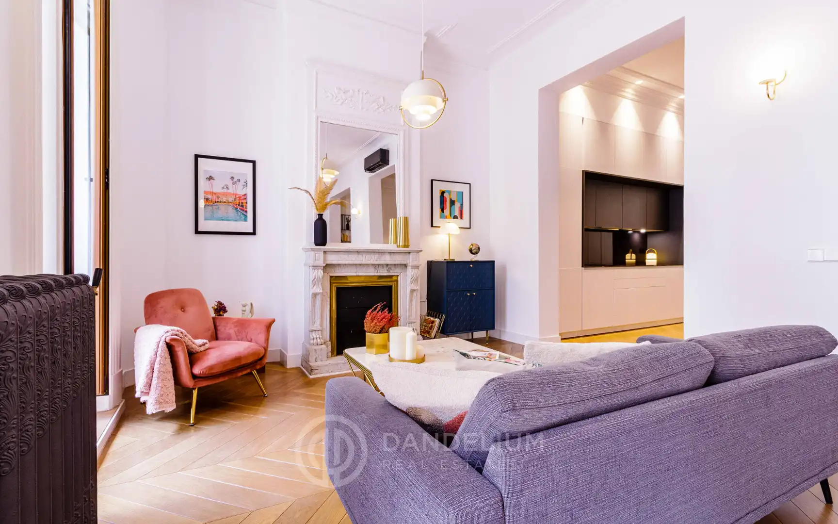 Sala de estar de Piso de alquiler en Madrid con Aire acondicionado, Calefacción y Parquet