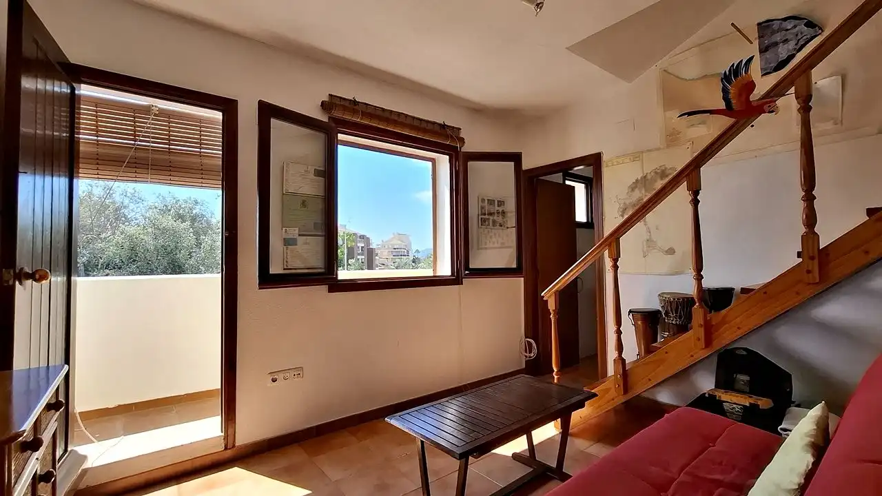 Sala d'estar de Casa adosada en venda en Dénia amb Terrassa, Traster i Piscina