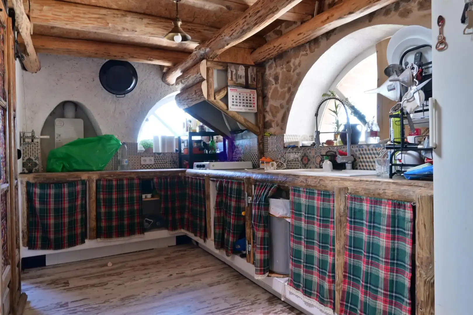 Cocina de Casa o chalet en venta en Bodonal de la Sierra con Aire acondicionado, Piscina y Amueblado