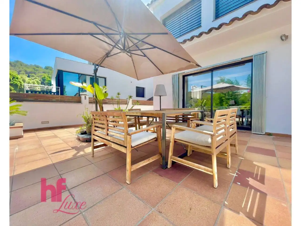 Terraza de Casa o chalet en venta en Blanes con Aire acondicionado, Calefacción y Jardín privado