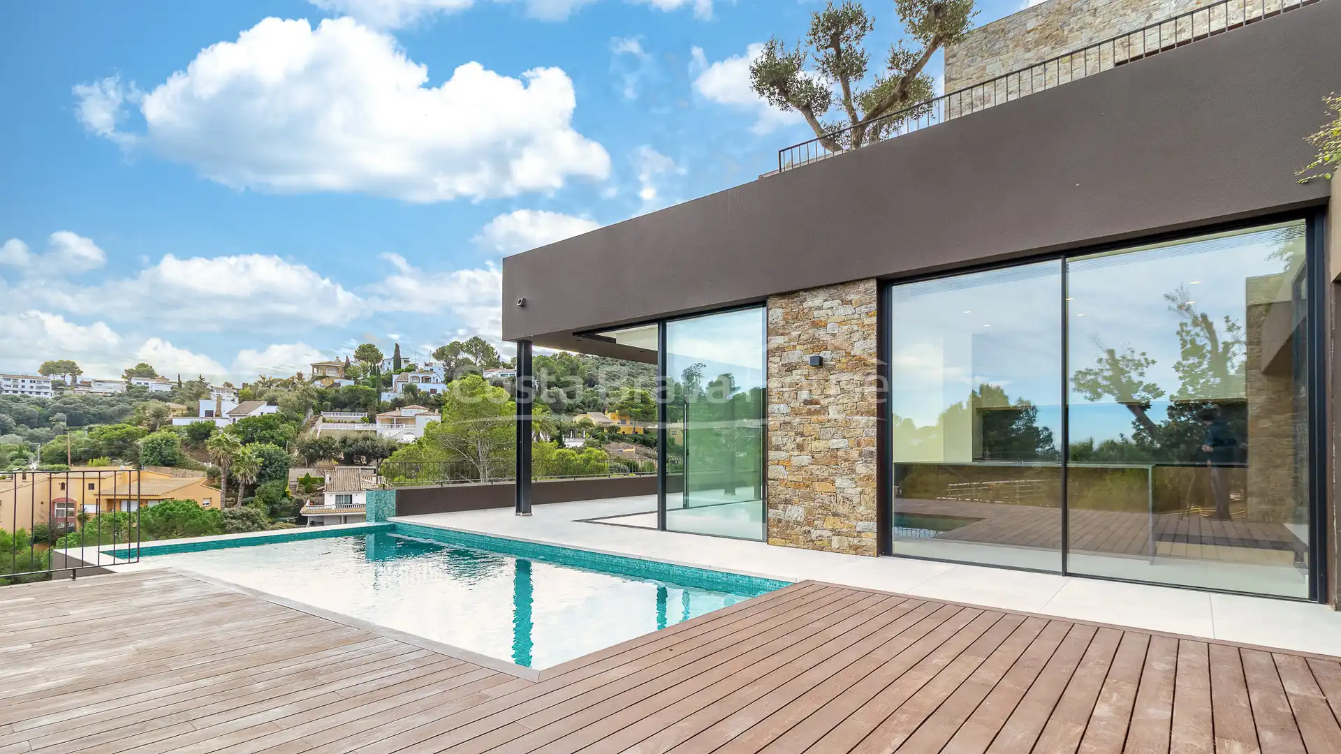 Exterior view of Houses for sale in Begur  with Air Conditioner, Heating and Private garden
