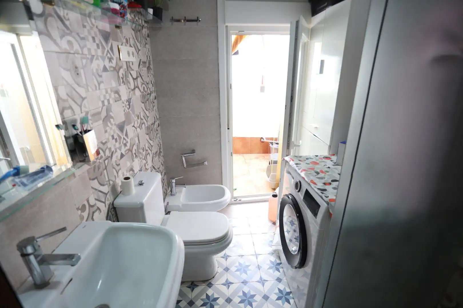 Badezimmer von Wohnung zum Verkauf in Alcázar de San Juan mit Klimaanlage und Terrasse