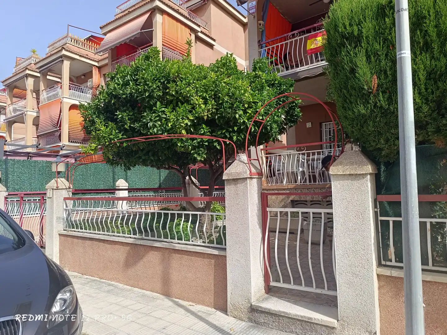 Terrasse von Wohnung zum Verkauf in Cunit mit Privatgarten, Terrasse und Ofen