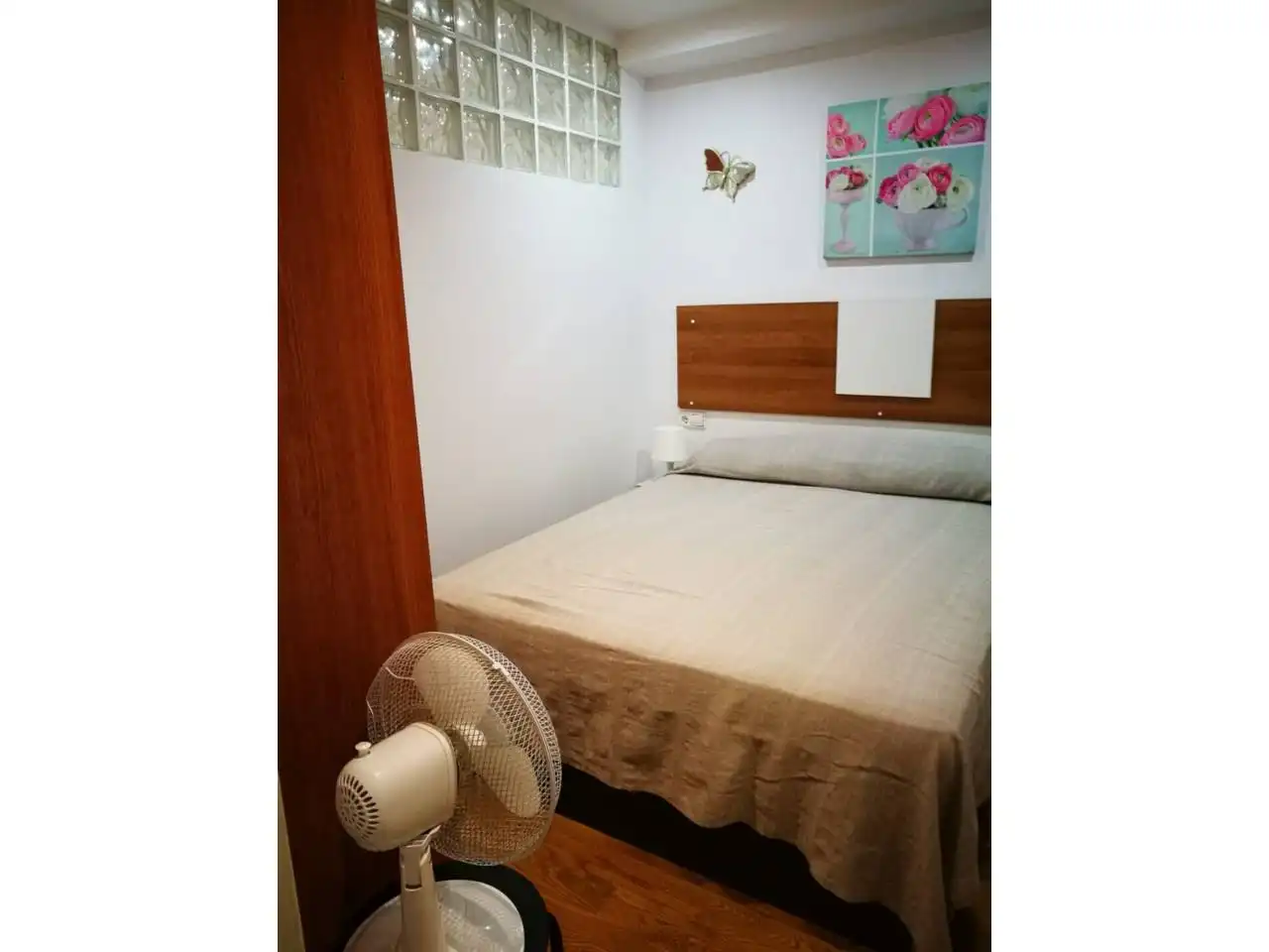 Schlafzimmer von Wohnung zur Miete in Cádiz mit Heizung, Möbliert und Balkon