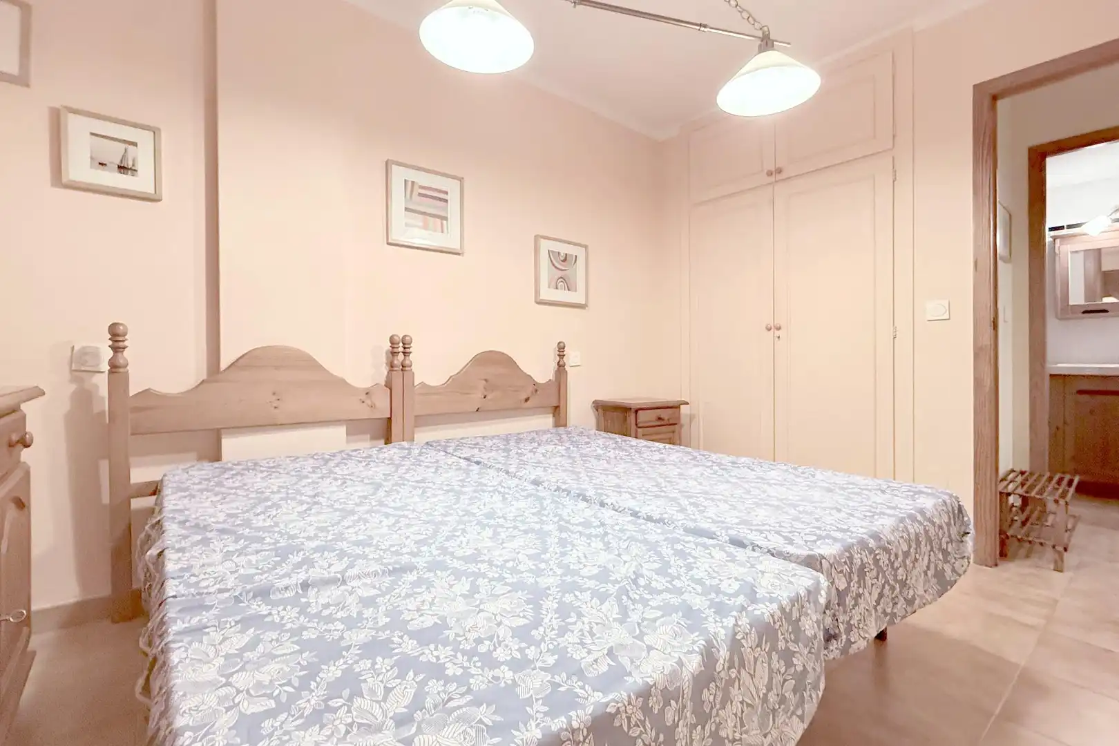 Schlafzimmer von Wohnung zum Verkauf in La Manga del Mar Menor mit Terrasse, Möbliert und Gemeinschaftspool