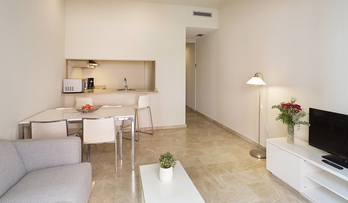Living room of Flat to rent in  Barcelona Capital  with Air Conditioner, Heating and Furnished