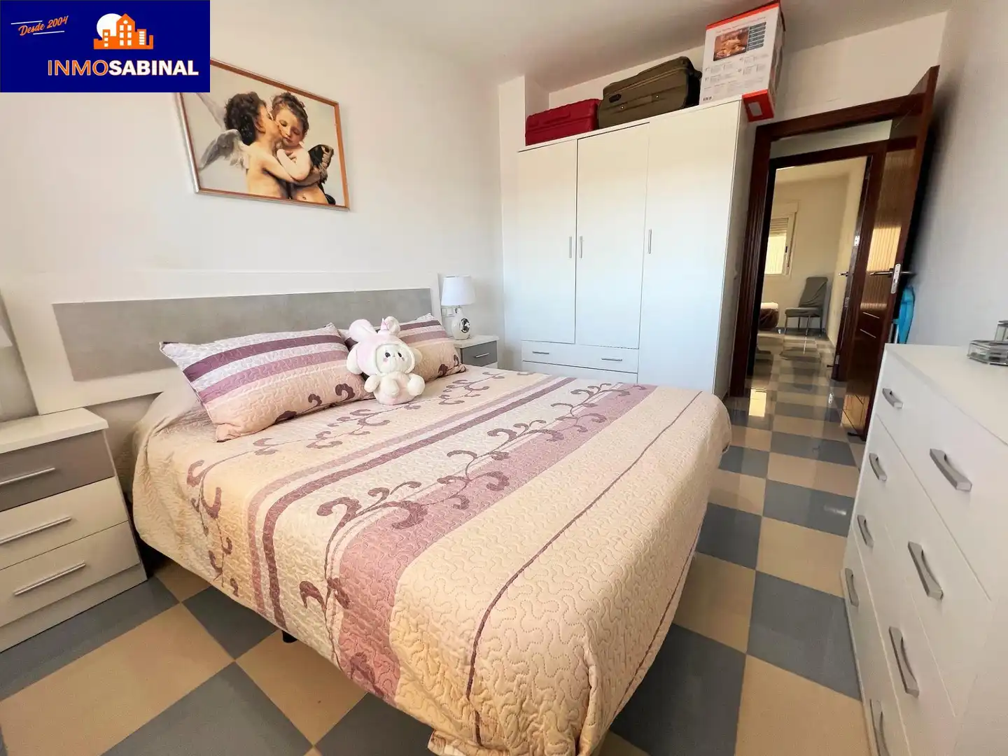 Bedroom of Flat for sale in Roquetas de Mar  with Air Conditioner, Terrace and Furnished