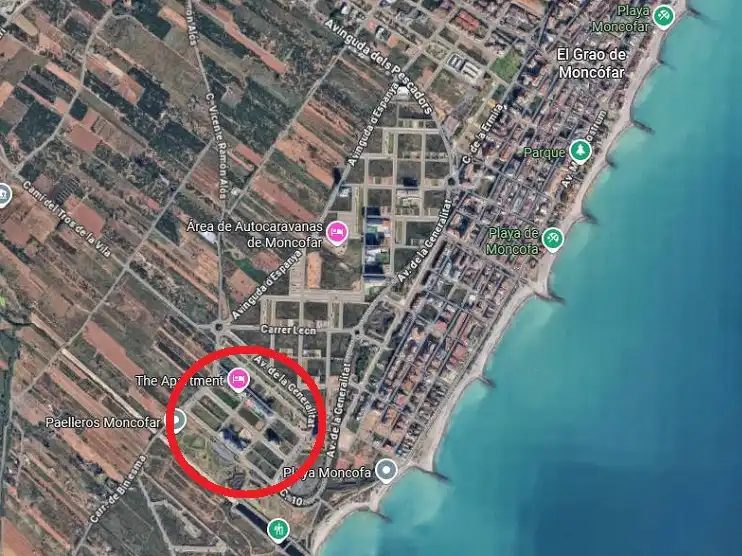 Vista exterior de Edificio en venta en Moncofa