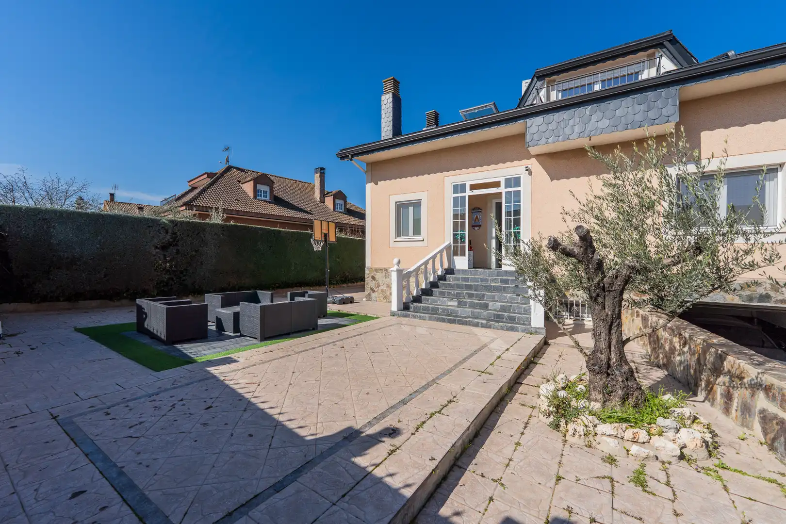 Garden of Houses for sale in Fuente El Saz de Jarama  with Air Conditioner, Heating and Private garden