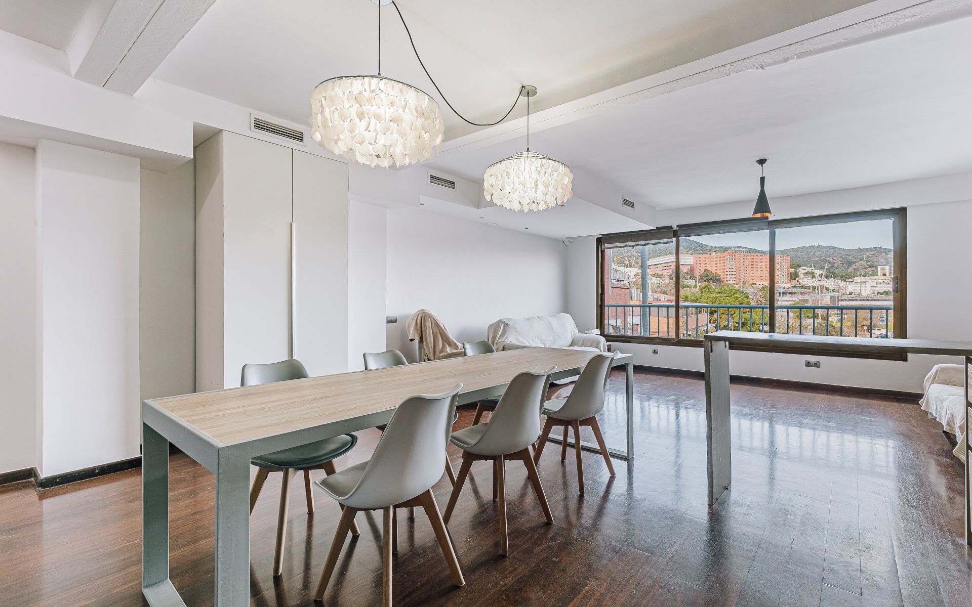 Dining room of Flat for sale in  Barcelona Capital  with Air Conditioner, Heating and Furnished