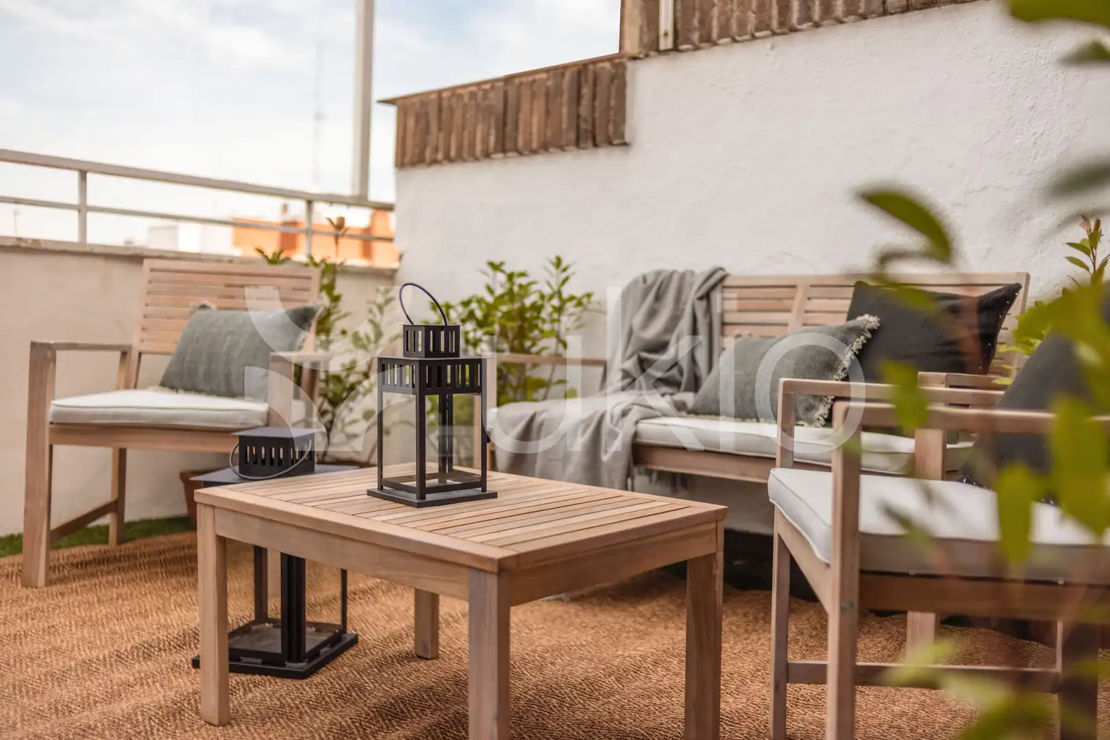 Terrace of Apartments for rent in Madrid  with Air Conditioner, Terrace and Furnished