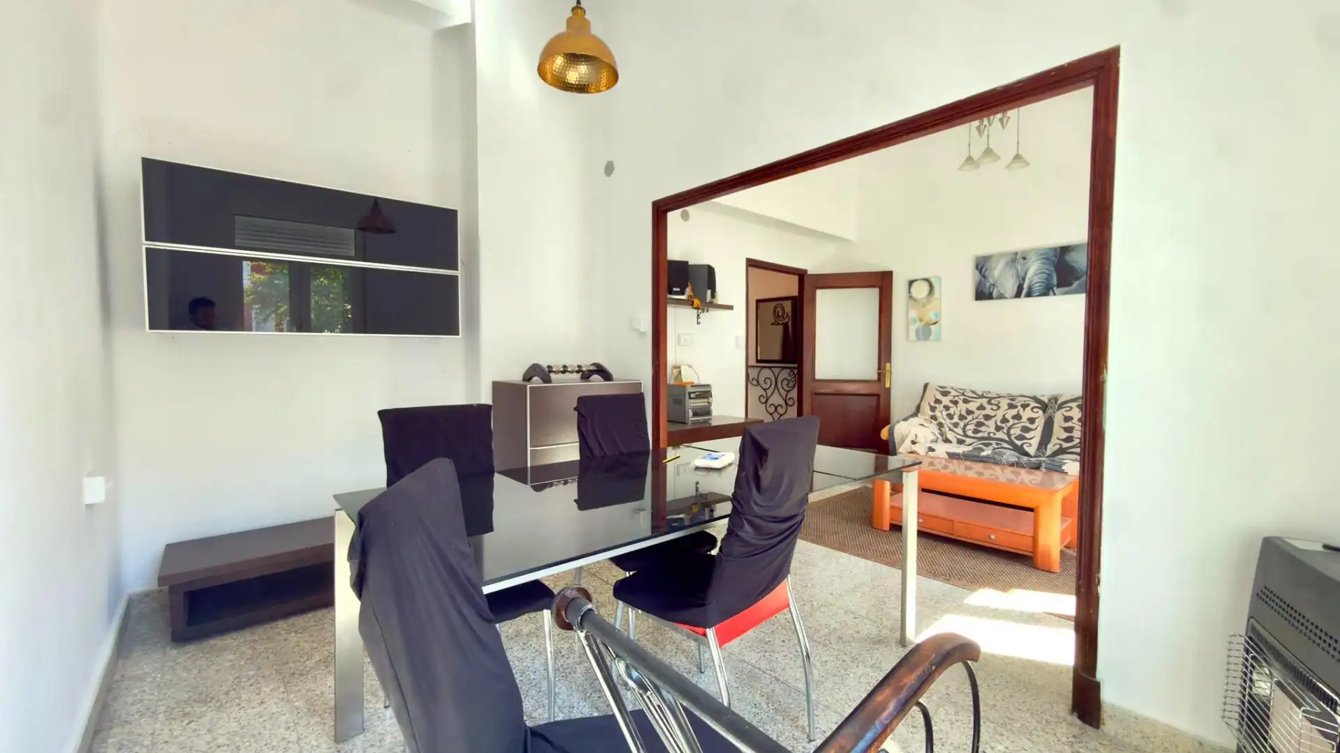 Dining room of Flat for sale in Ribadavia  with Heating, Furnished and Balcony