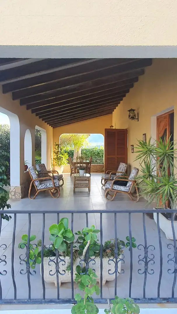 Terraza de Casa o chalet en venta en L'Alcúdia de Crespins con Piscina