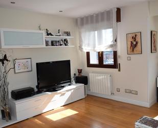 Living room of Flat for sale in Portugalete  with Heating, Terrace and Furnished