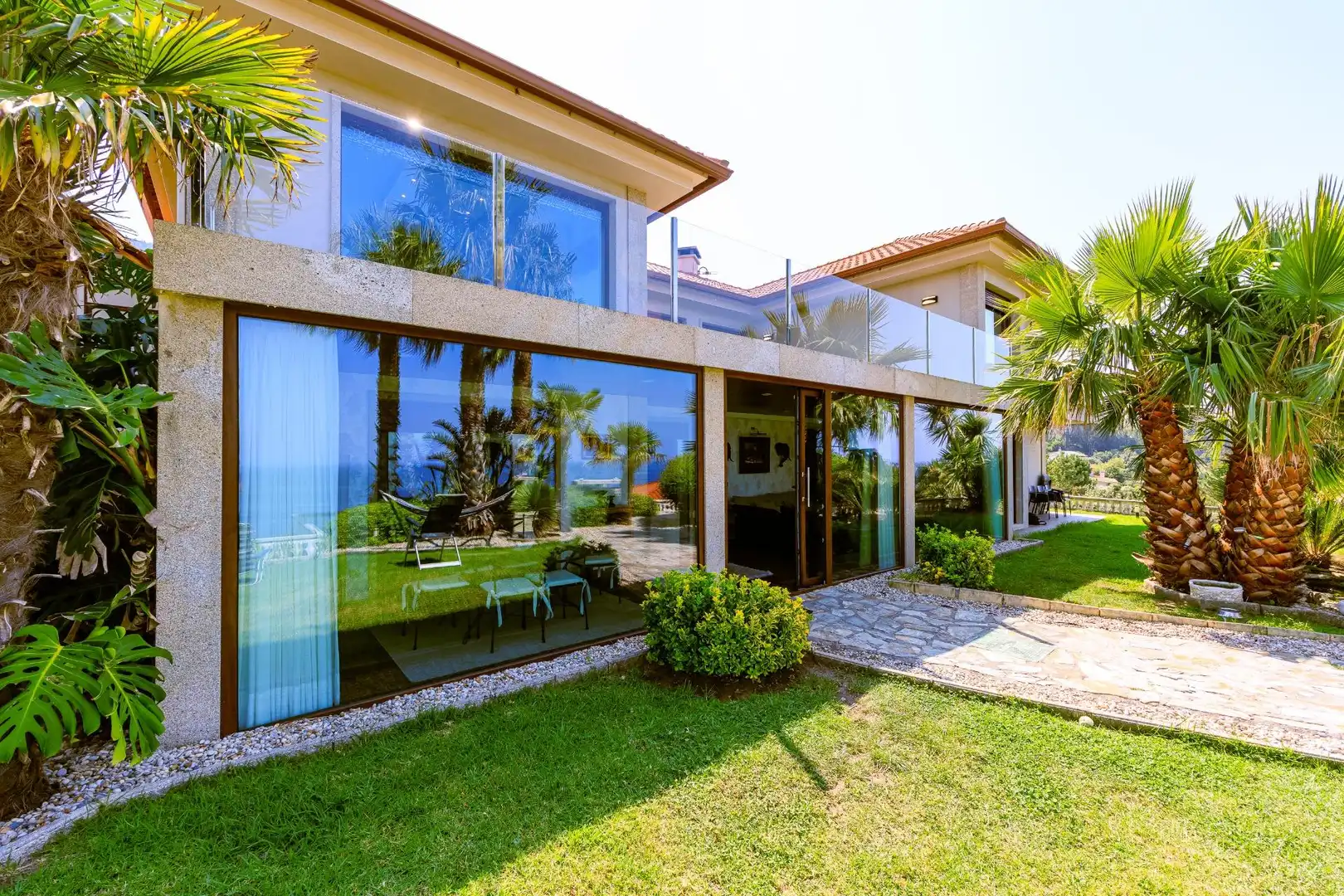 Exterior view of Houses for sale in Oia  with Air Conditioner, Heating and Private garden