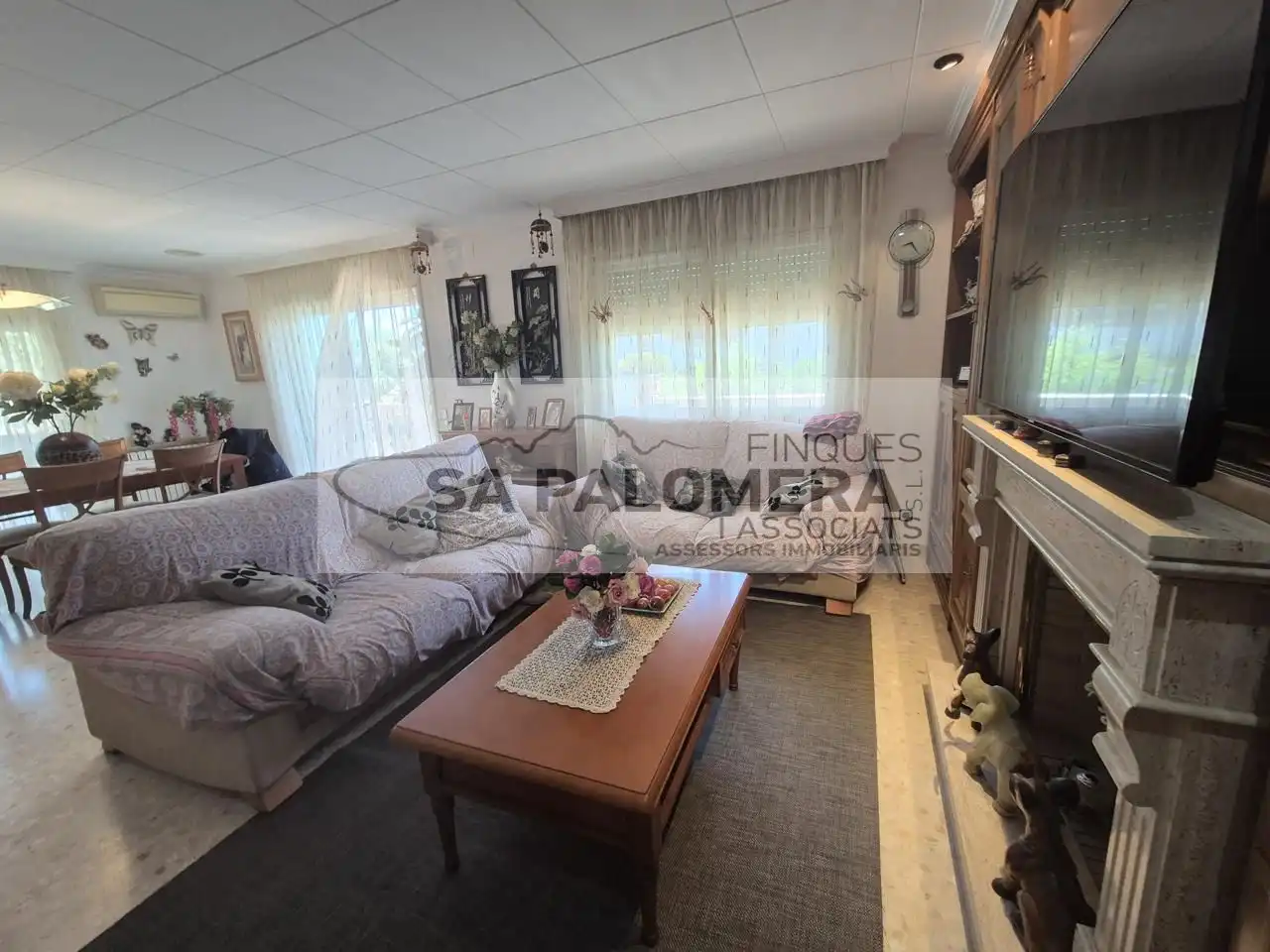 Sala de estar de Casa o chalet en venta en Blanes con Aire acondicionado, Jardín privado y Terraza