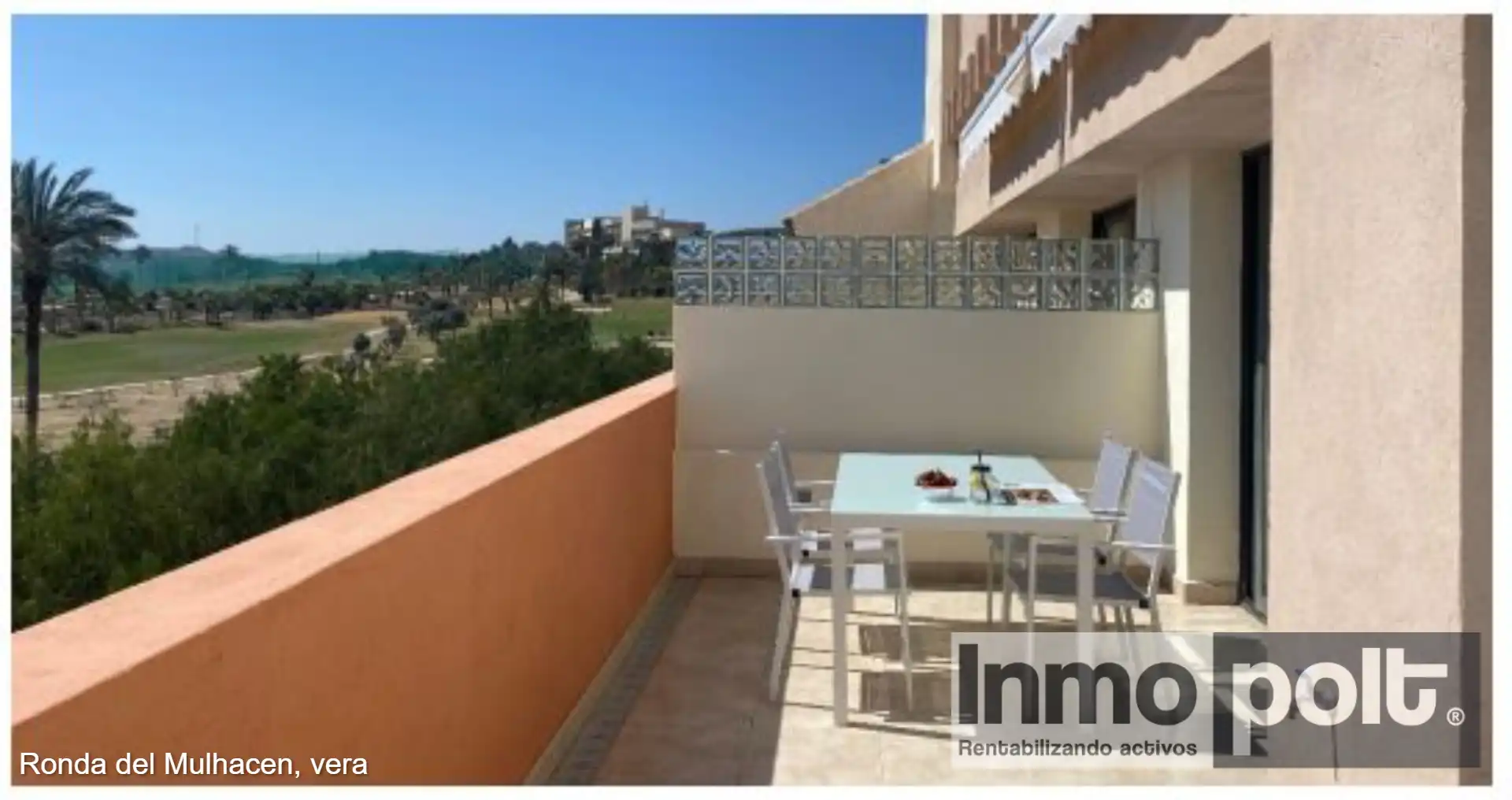 Terrasse von Wohnung zur Miete in Vera mit Klimaanlage, Heizung und Privatgarten