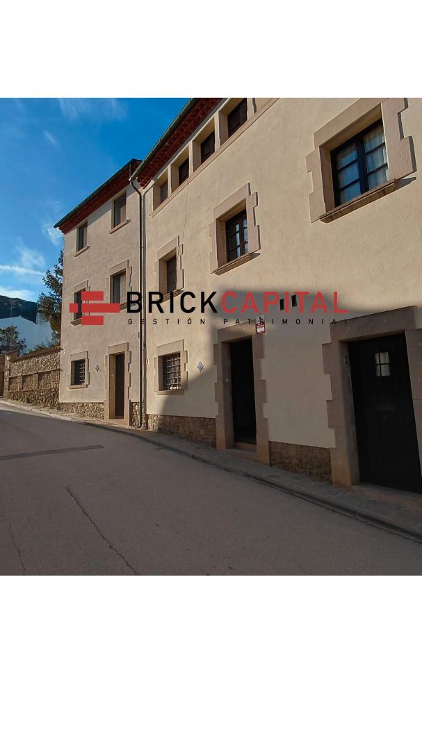 Exterior view of Single-family semi-detached for sale in Castellterçol  with Heating, Private garden and Oven