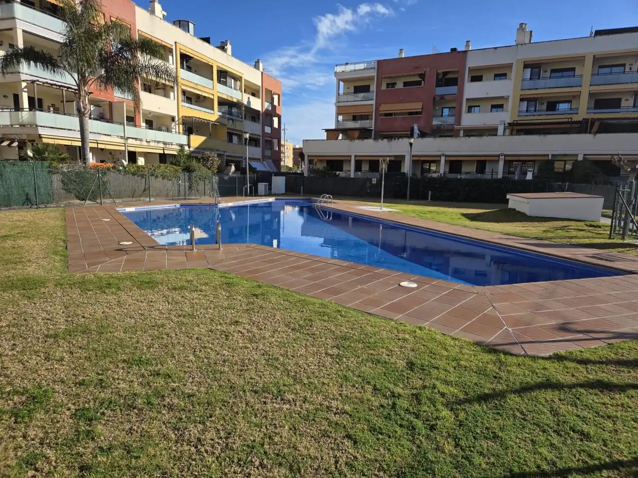 Swimming pool of Flat for sale in Cunit  with Air Conditioner, Heating and Private garden