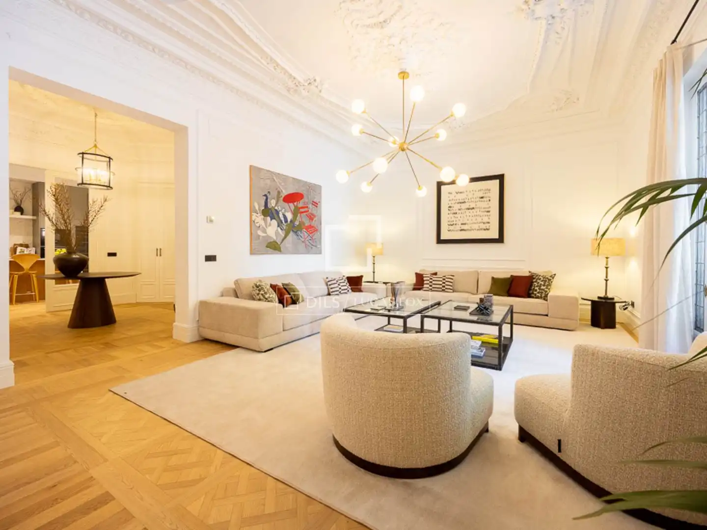 Wohnzimmer von Wohnung zum Verkauf in Los Molinos mit Klimaanlage, Heizung und Parkett