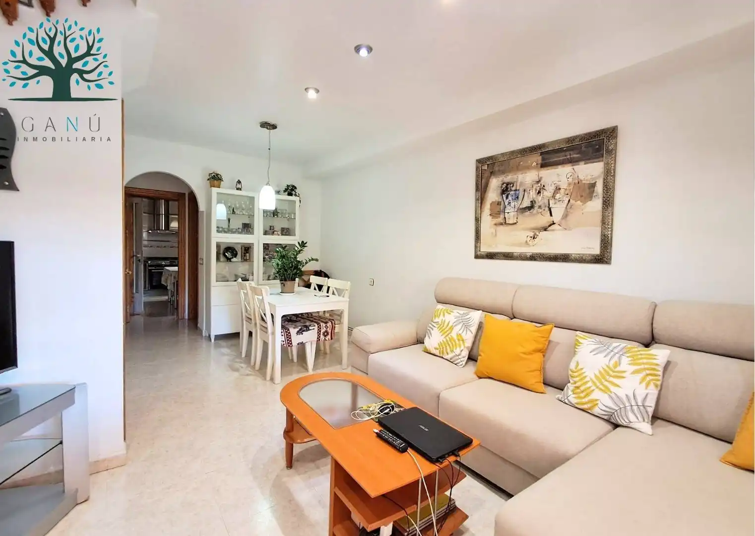 Sala d'estar de Dúplex en venda en Mazarrón amb Aire condicionat, Jardí privat i Terrassa