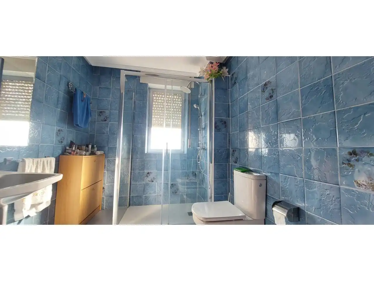 Baño de Casa o chalet en venta en Almanza con Jardín privado, Terraza y Amueblado