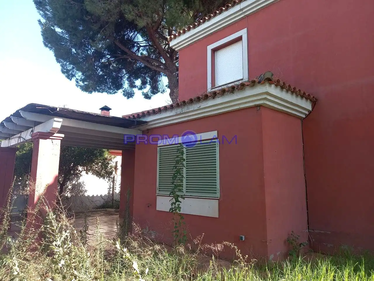 Vista exterior de Casa o chalet en venta en Bollullos de la Mitación con Jardín privado y Piscina