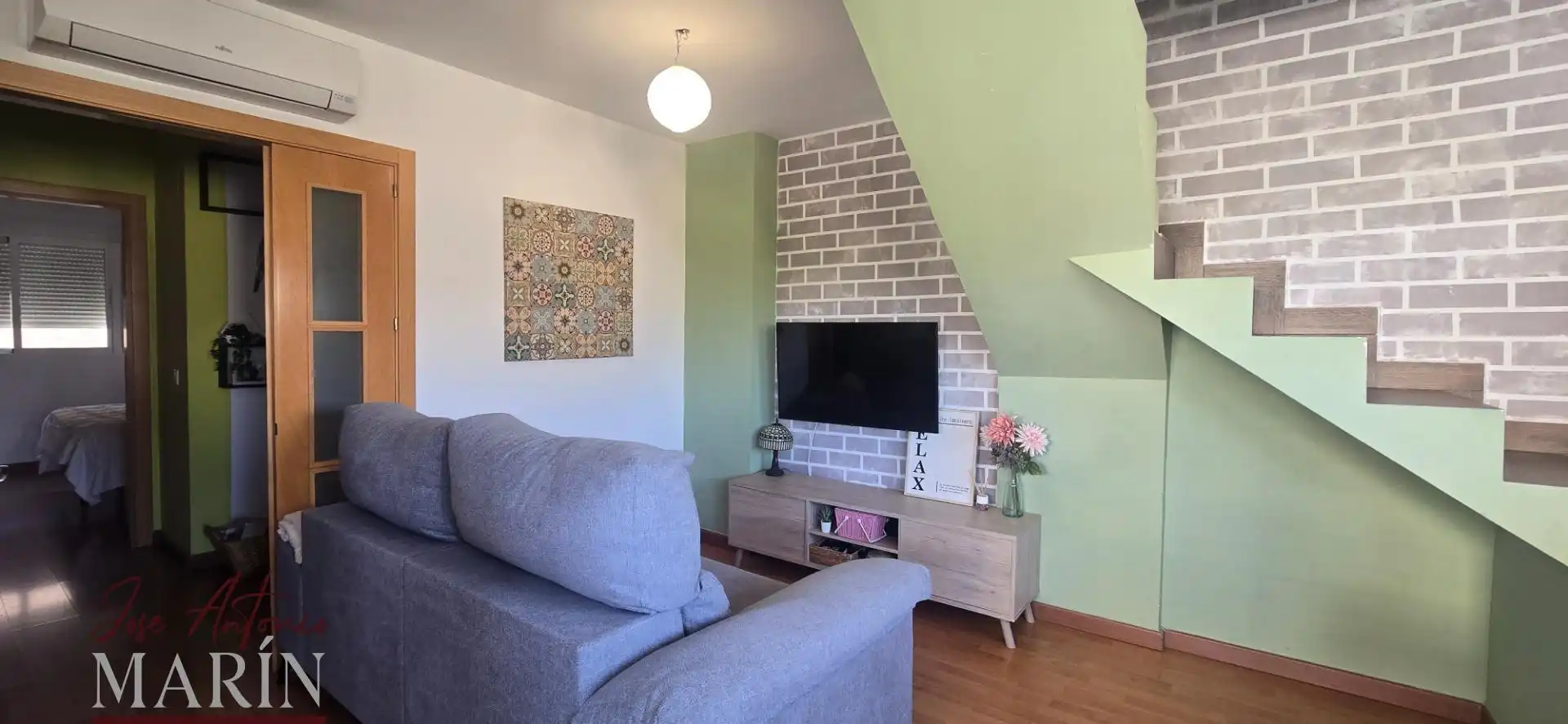 Sala de estar de Dúplex de alquiler en Badajoz con Aire acondicionado, Terraza y Amueblado
