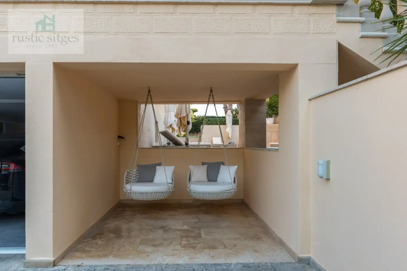 Terrassa de Casa o xalet en venda en Sitges amb Aire condicionat, Calefacció i Jardí privat