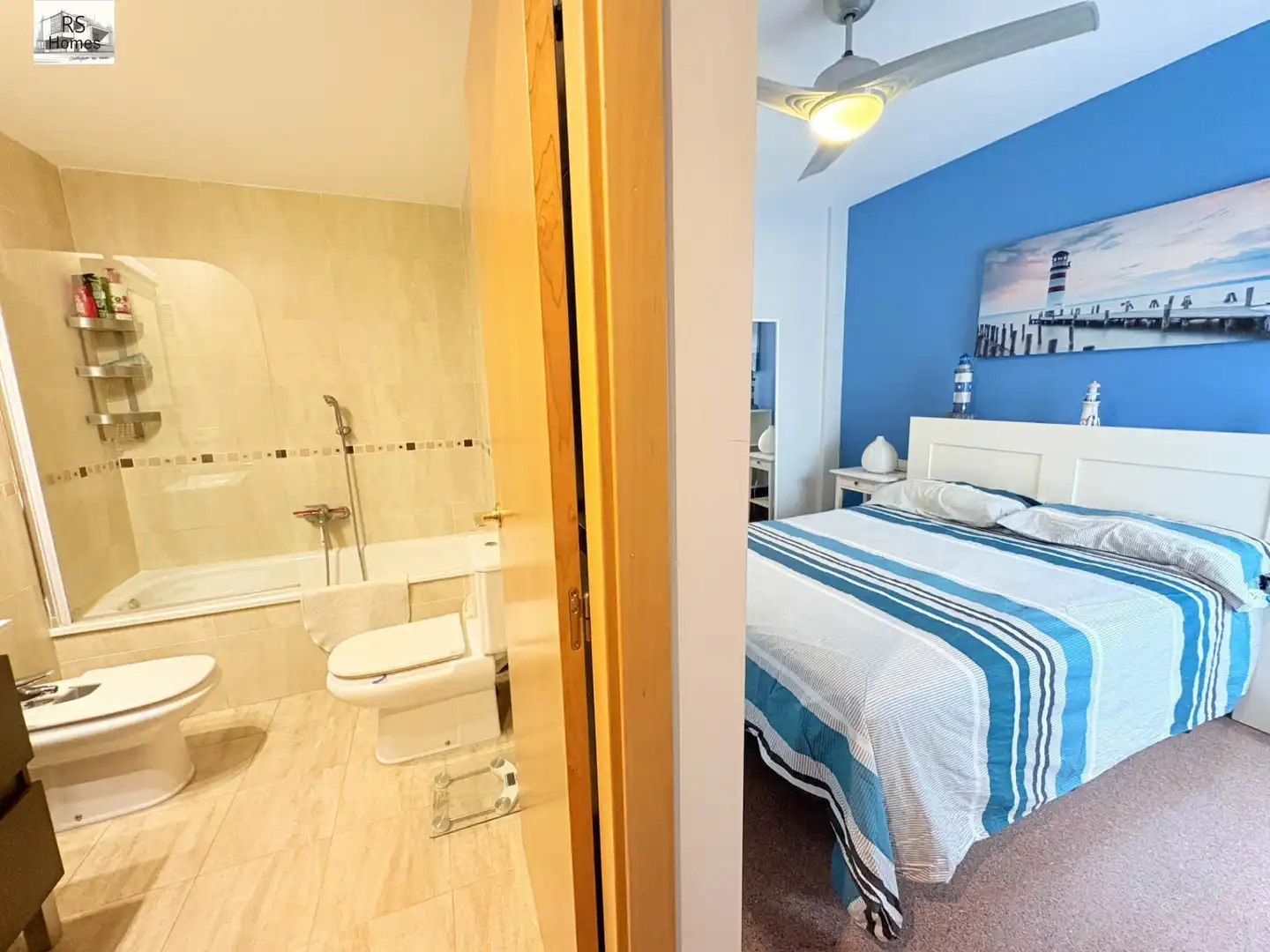 Bedroom of Flat for sale in Vilamarxant  with Air Conditioner, Heating and Storage room