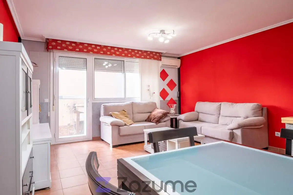 Wohnzimmer von Haus oder Chalet zur Miete in Nuez de Ebro mit Klimaanlage, Terrasse und Abstellraum