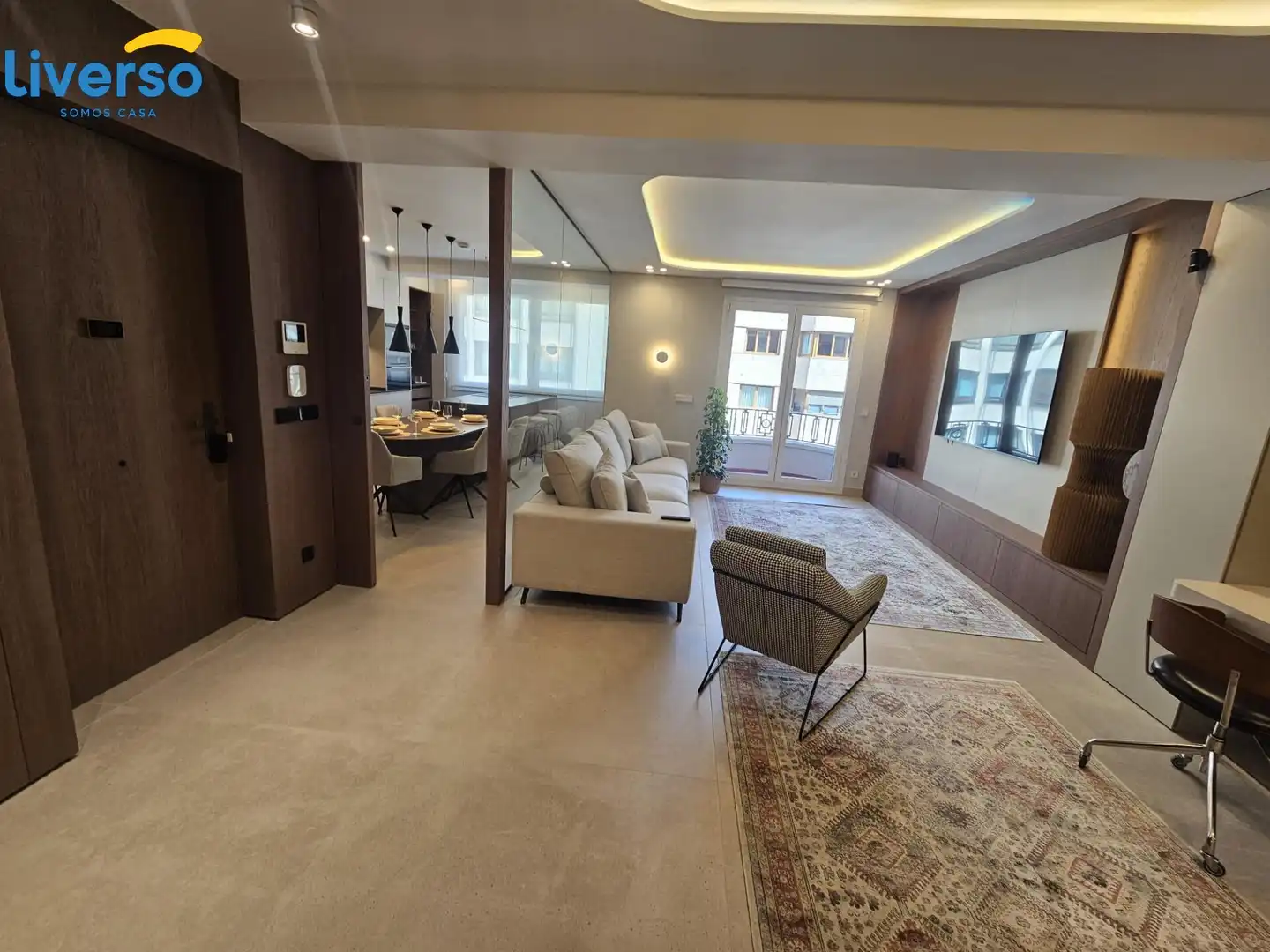 Living room of Flat for rent in Burgos  with Heating, Storage room and Furnished