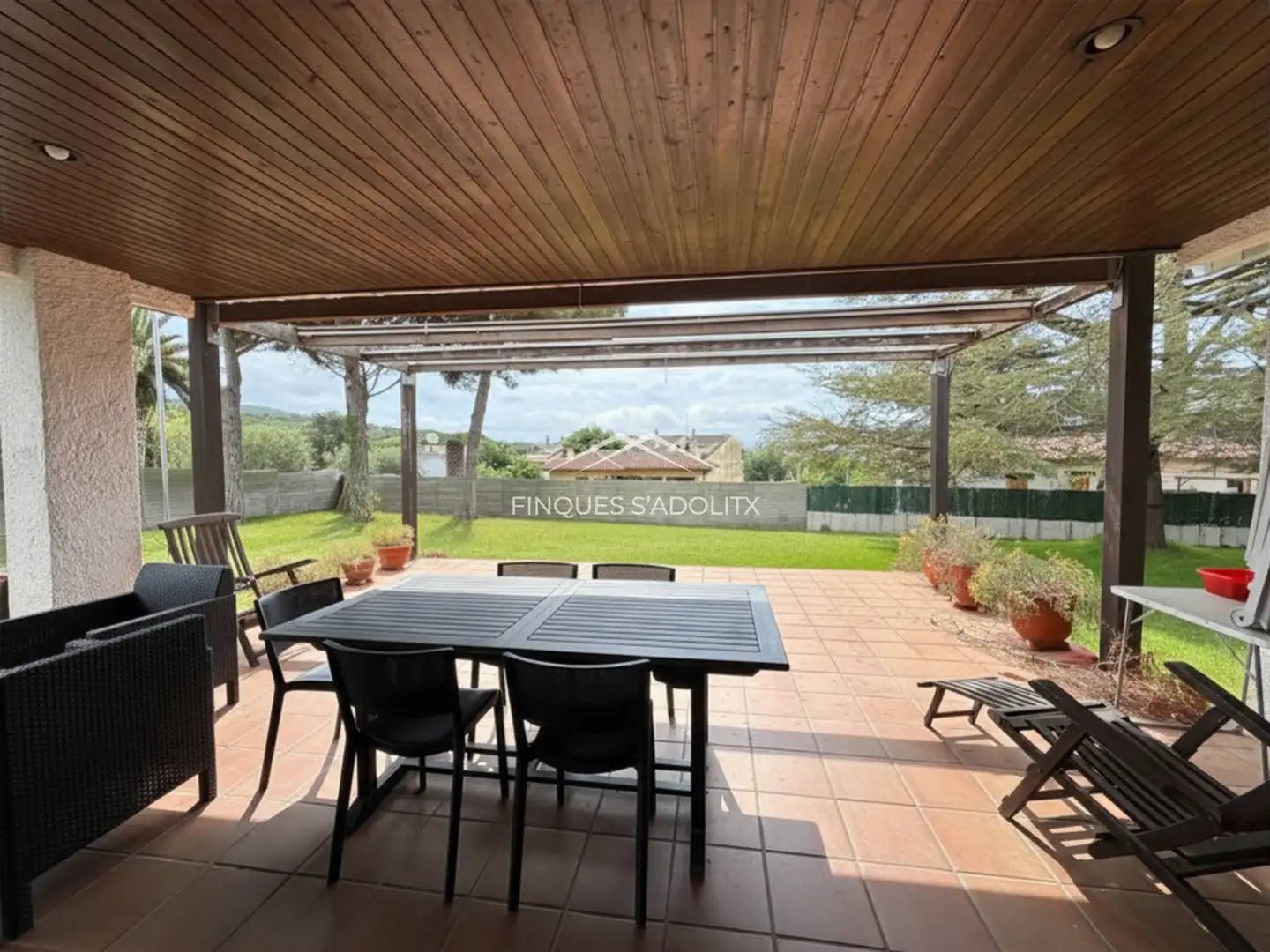 Terrassa de Casa o xalet en venda en Santa Cristina d'Aro amb Calefacció, Jardí privat i Parquet
