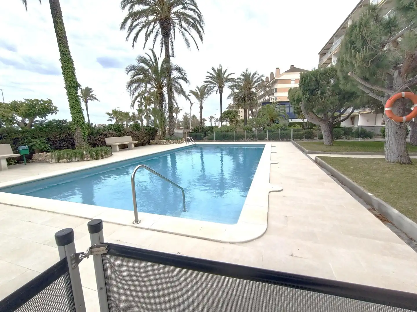 Swimming pool of Flat for sale in Cunit  with Air Conditioner, Heating and Private garden