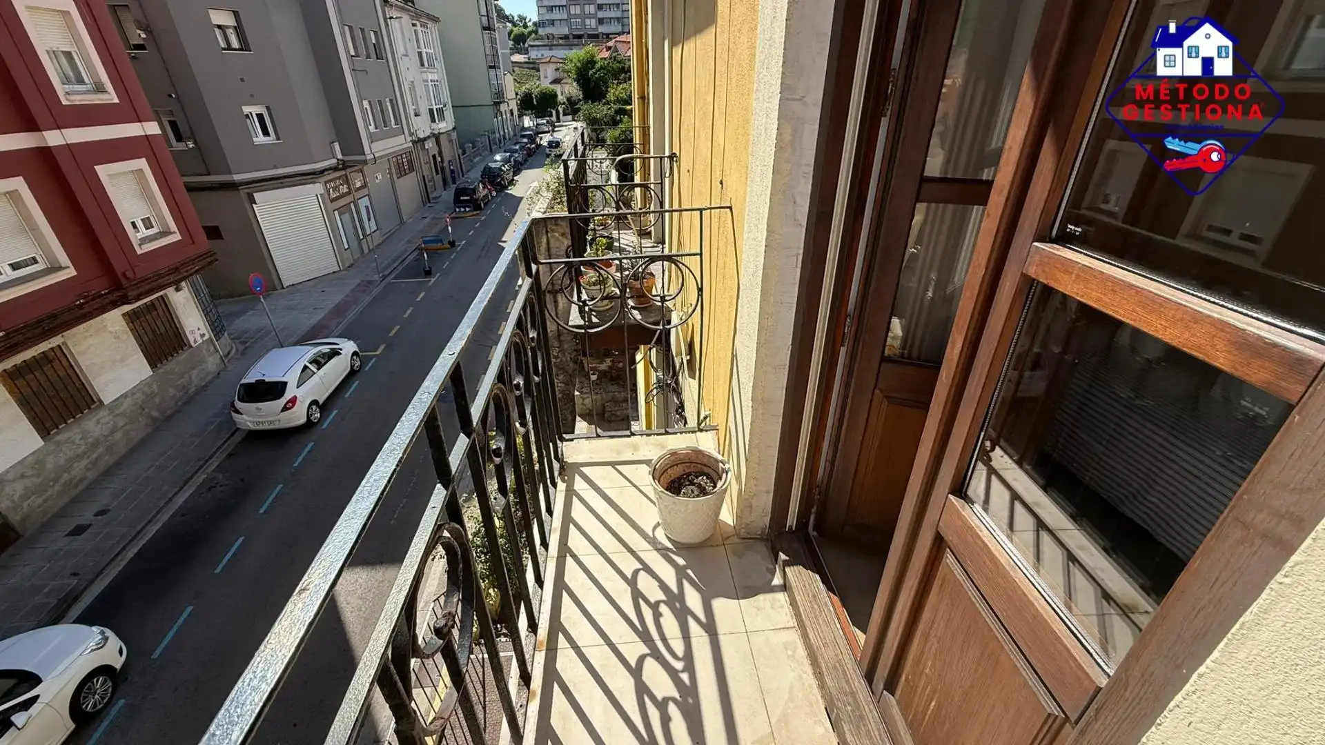 Terrasse von Wohnung zur Miete in Santander mit Heizung